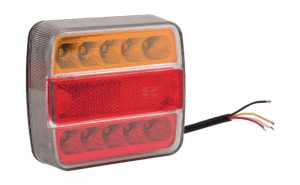 Stražnje LED svijetlo, kockasto 12/24V, 100x40x100 mm - LA45043KR