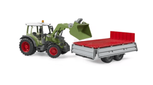 Bruder - Traktor Fendt VARIO 211 sa utovarivačem i prikolicom - U02182